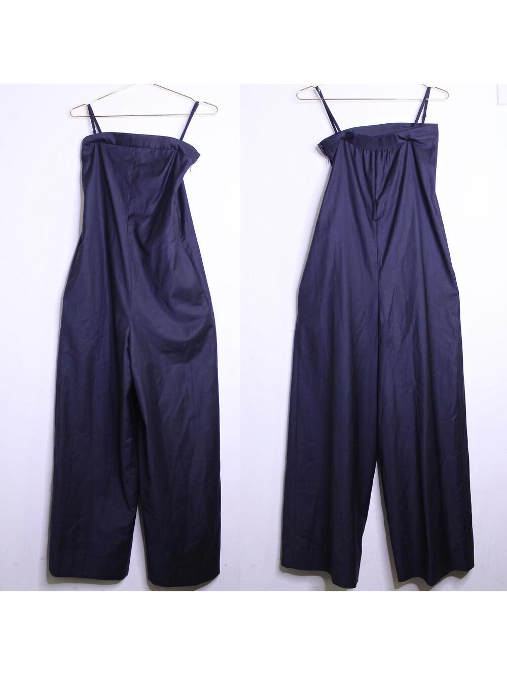 COS Black Wool Wide Leg Jumpsuit - EU 34